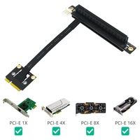 270 degree mini pcie to pci e 16x extension cable 20cm pcie3 0 extension port adapter for gpu pcie interface device
