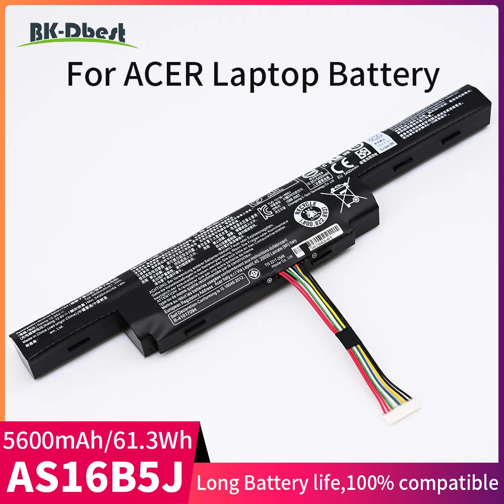 BK-Dbest Прямая поставка с фабрики AS16B5J AS16B8J Аккумулятор для ноутбука ACER ASPIRE E15 E5 F15 F5