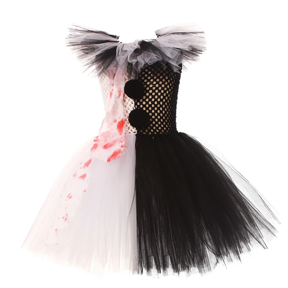 Костюм для косплея девочки на Хэллоуин костюм злого Джокера юбка-пачка