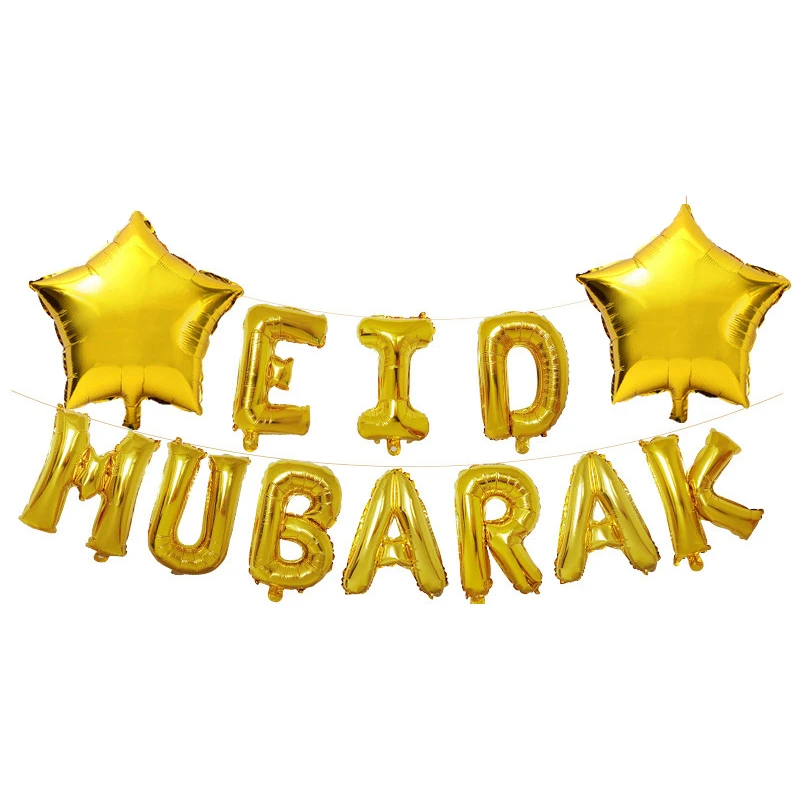 

EID Mubarak Moon Star Balloon Set Ramadan Decorations for Home Eid Mubarak Islamic Muslim Party Decor Eid Al Adha Ramadan Kareem