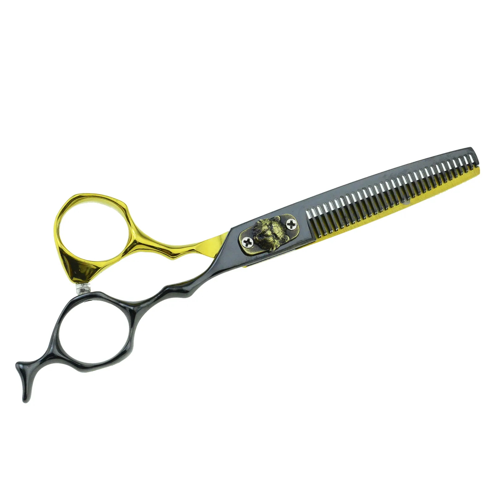 Парикмахерские ножницы черного и золотого цвета профессиональные инструменты