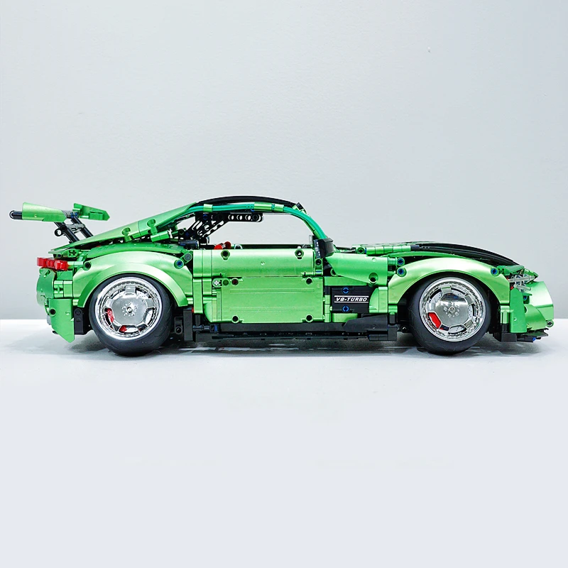 T5019 MOC Гальваническое зеленое AMG GT 2878 шт. модель супер автомобиля строительные