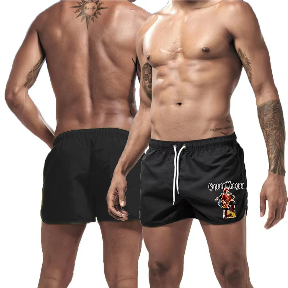 Men's Beach Pants Surfing Beachwear Sports Training Short Swimwear Shorts CAPTAIN MORGAN A028s