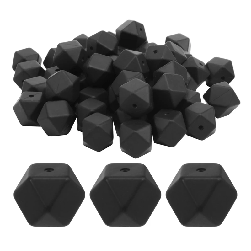 

Бусины шестиугольные из силикагеля, 14 мм, 50 шт.