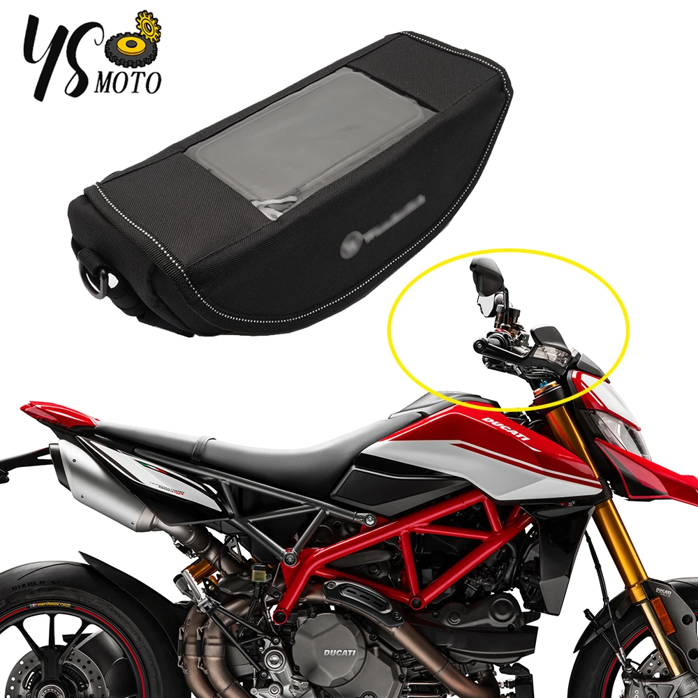 

Hvpermotard 2023 новая мотоциклетная водонепроницаемая и пылезащитная сумка на руль для Ducati Hvpermotard 950 аксессуары