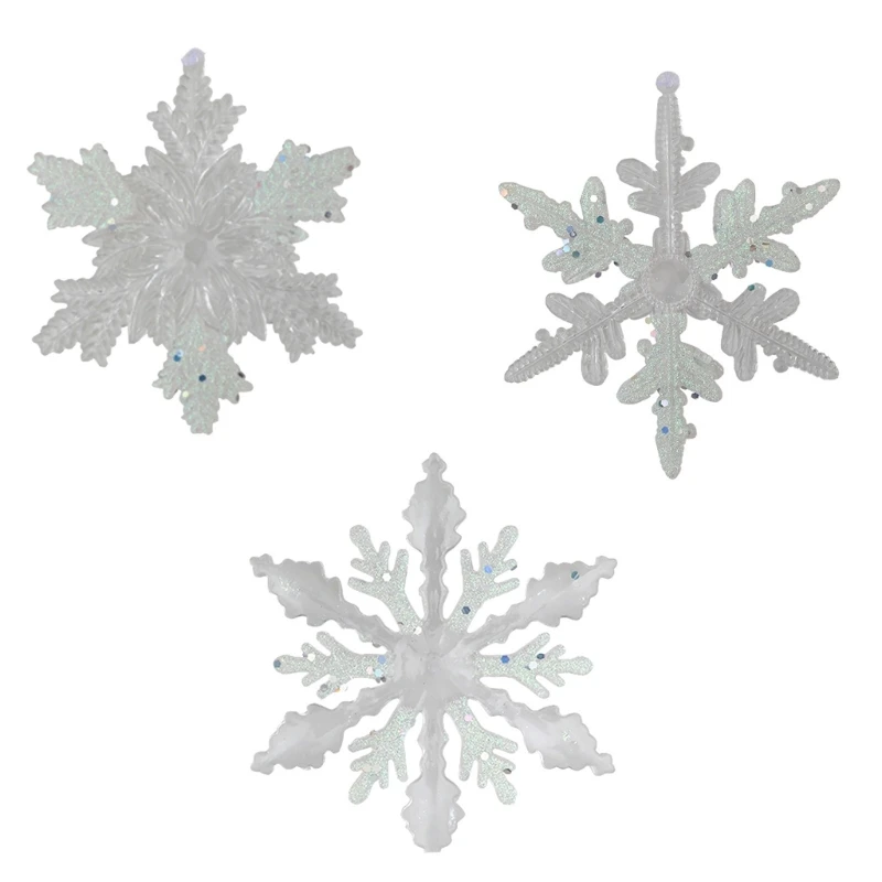 

10pcs Snowflake Wedding Party Snowflake Christmas Decorations For Winter Decor