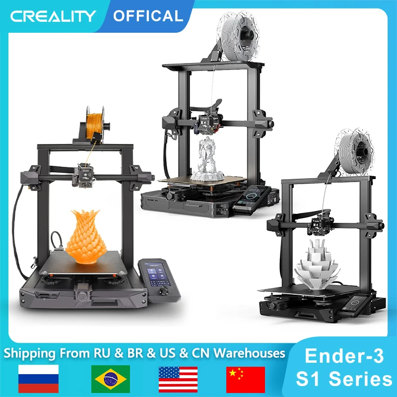 CREALITY Ender 3 S1 / Ender 3 S1 Pro  / Ender 3 S1 Plus 3D Printer with CR Touch Automatic Leveling Sprite Extruder Dual Z-axis