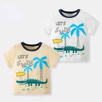 2022 summer boys graphic tee boutique kids clothing childrens cotton short sleeve baby top