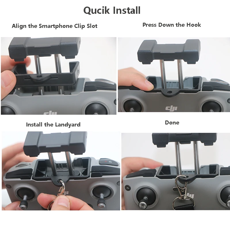 Брелок для дистанционного управления с фиксированным зажимом DJI MINI 2/Mini 3 Pro Air 2S/Mavic