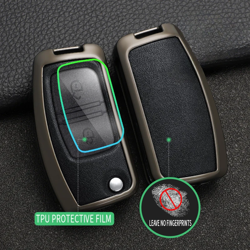 Чехол для автомобильного ключа из углеродного волокна цинкового сплава чехол