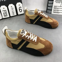 2022 new four seasons mens commuter pu non slip shallow mouth casual shoes mens fashion all match height enhancing sneakers