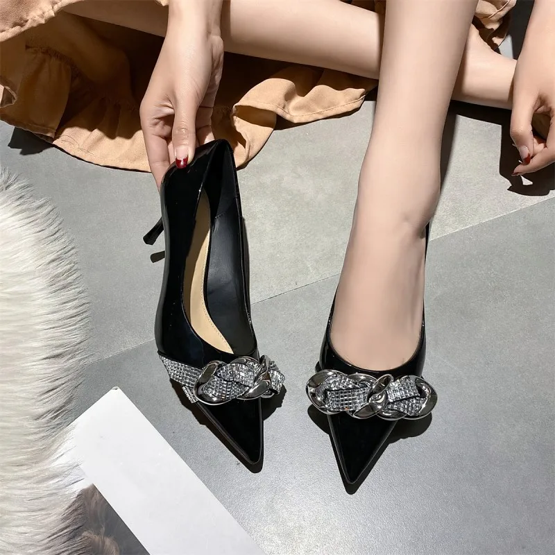 BCEBYL новые туфли с острым носком стильные женские открытым привлекательные