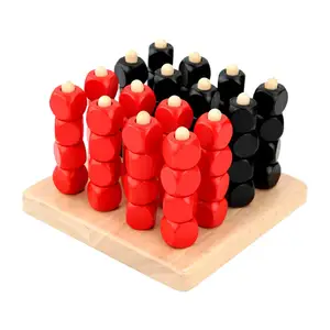 Game Chess Toys Early Learning Educational Toy Wooden Strategy Game Chess Board Game Memory Chess Game for Girls Birthday Gifts