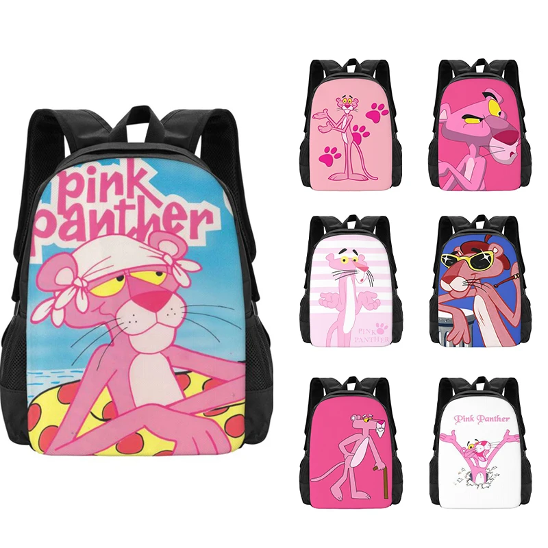 Pink Panther Backpack for Girls Boys Travel RucksackBackpacks for Teenage school bag