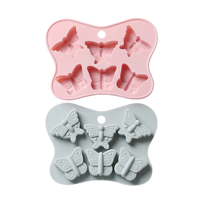

1Pcs Solid Color Silicone Butterfly Biscuit Mold Bakery Donut Chocolate Maker Handmade Dessert Molder Kitchen Baking Cakes Tools