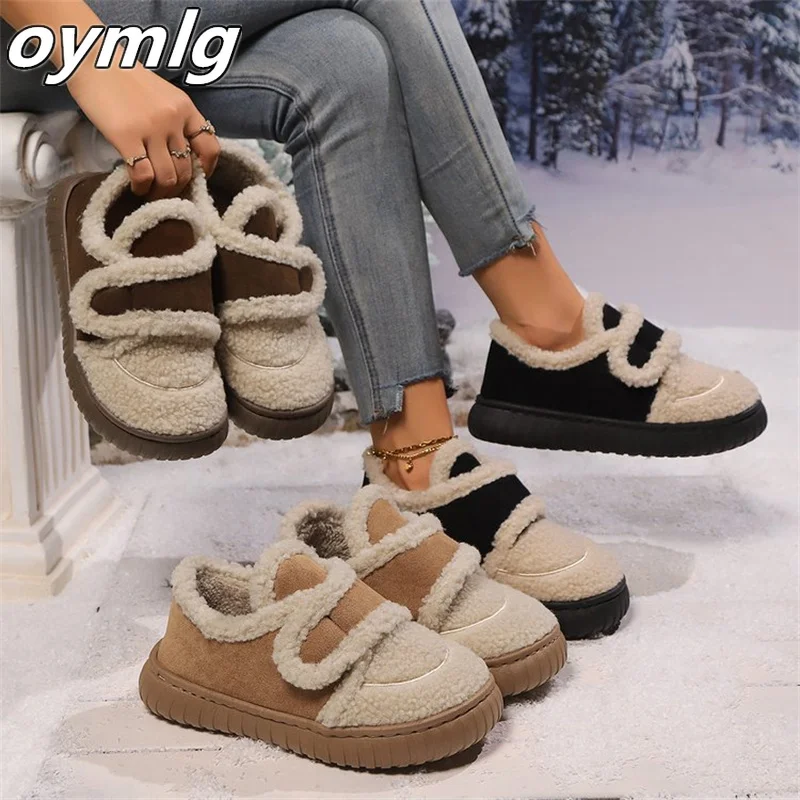 Хлопковая обувь для женщин на осень и зиму из овечьей шерсти популярная в
