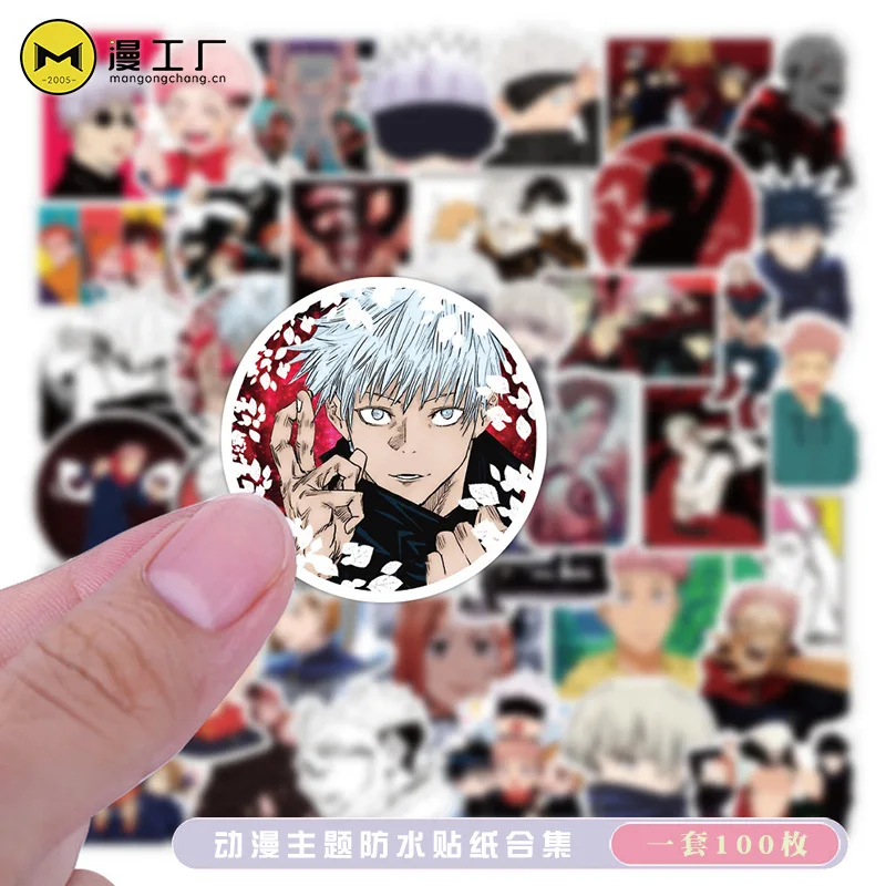

100 Pieces Anime Stickers Spell Volleyball Junior Tokyo Avengers Cartoon Computer Decorative Stickers