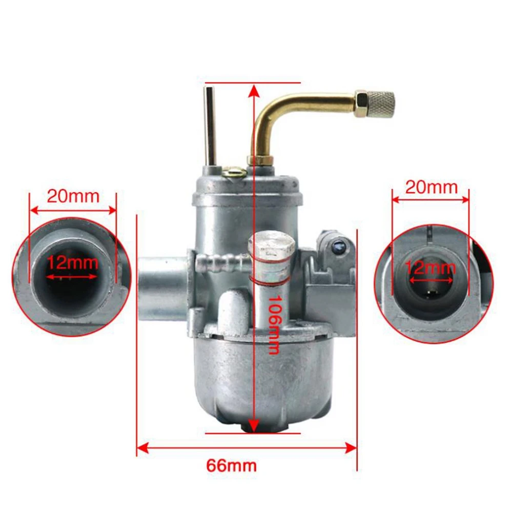 Карбюратор 12 мм для Puch Maxi Sport Luxe Newport E50 Murray Cobra Magnum MK MKII 50Cc Двигатели