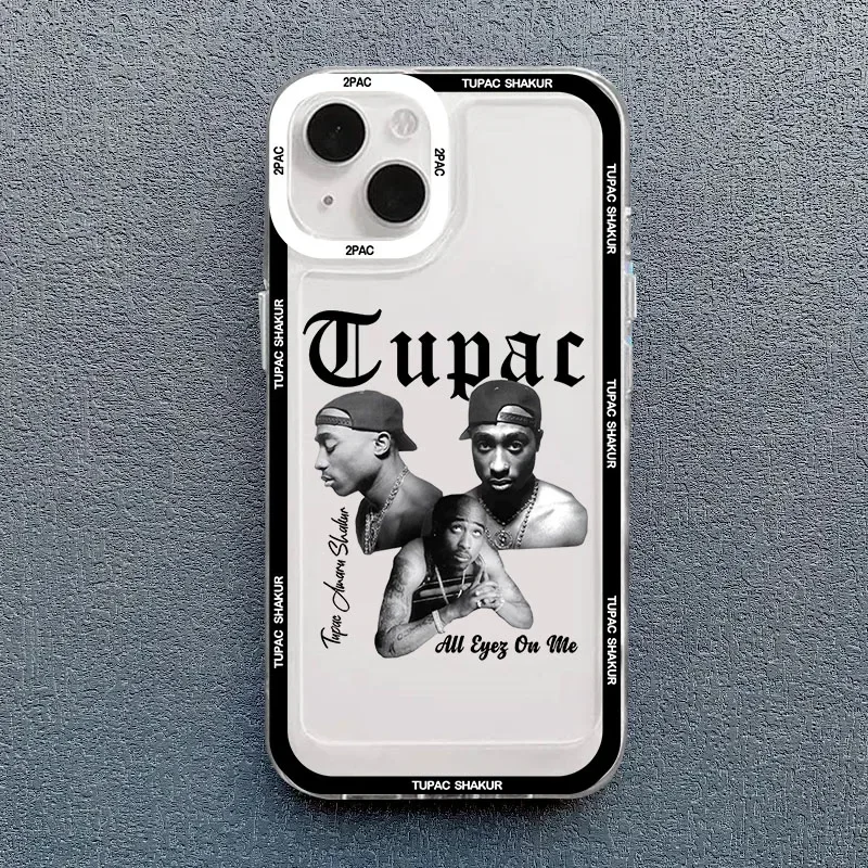 Rapper 2pac Singer Tupac Phone Case For OPPO Reno 12F 12 7 11 11F 10 2F 4 8 8T 8Z 7Z 6Z 6 Pro Plus 4G 5G Clear Soft TPU Cover