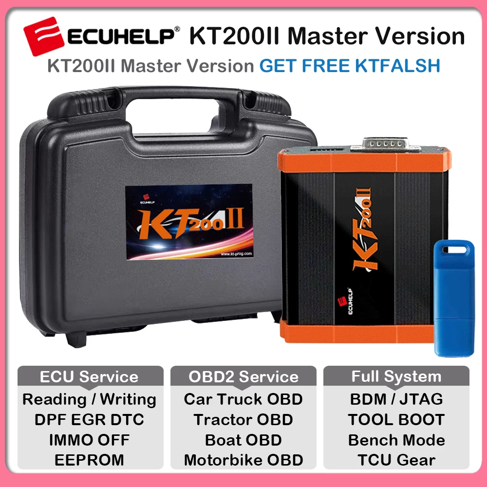 ECU-программатор ECUHELP KT200 Gen2 KT200II, 2024 г., поддерживает ...