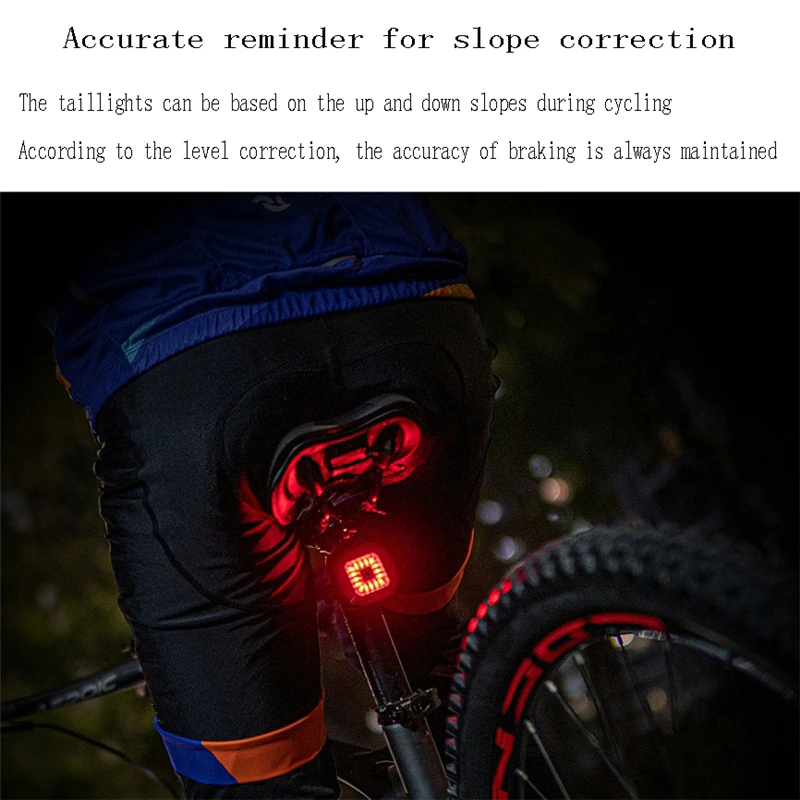 Интеллектуальный Датчик Задний Фонарь Для Велосипеда Водонепроницаемый Фонарик