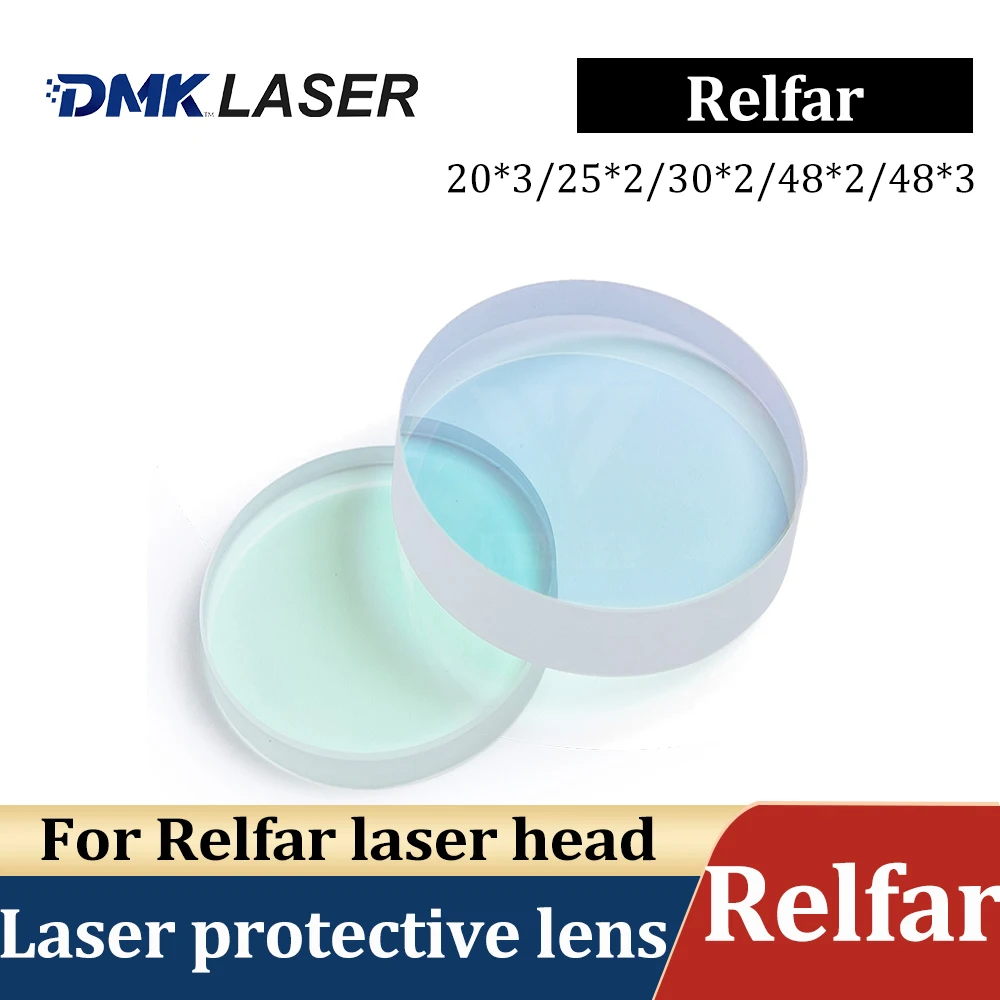 Волоконная лазерная линза 20X2 25X2 30X2 43X2 48X3 Лазерная защитная оконная головка для чистки лазерной сварки Relfar