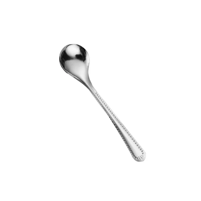 Короткая ручка нержавеющая сталь ледяная ложка разноцветная кухонная холодная напиток фруктовая мешалка для кофе сливки малая десертная лопатка