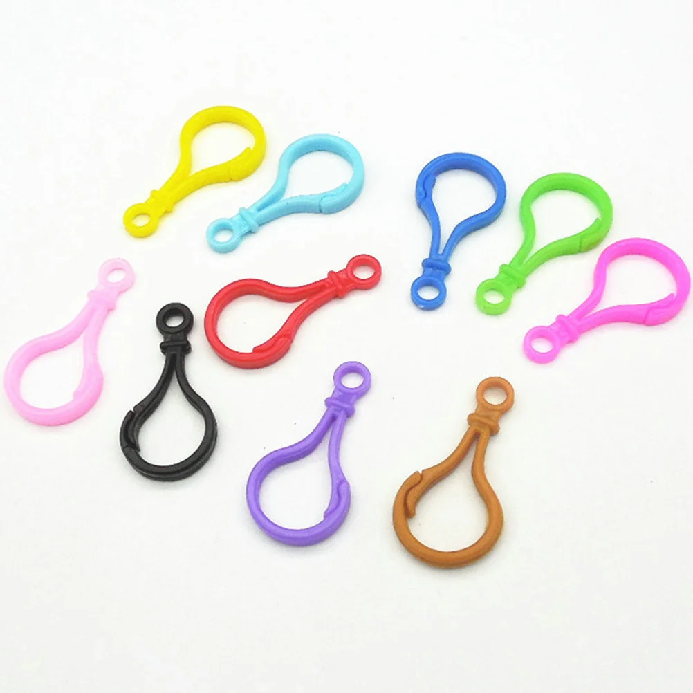 

Keychain Hook Clasps Claw Clasp Plastic Ring Key Lobster Clips Hooks Making Jewelry Clip Supplies Snap Accessories Diy Buckle