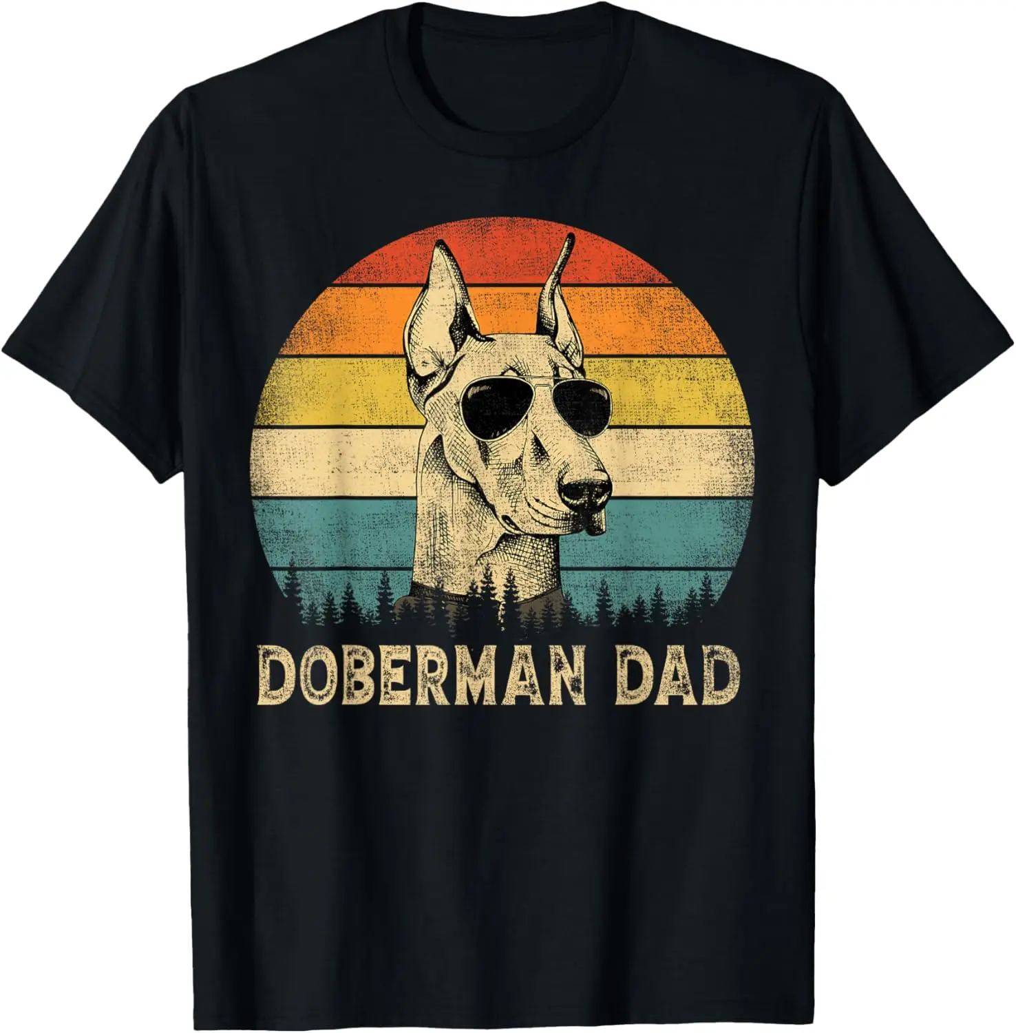 Винтажная футболка Doberman Dad Dog Lovers на День отца
