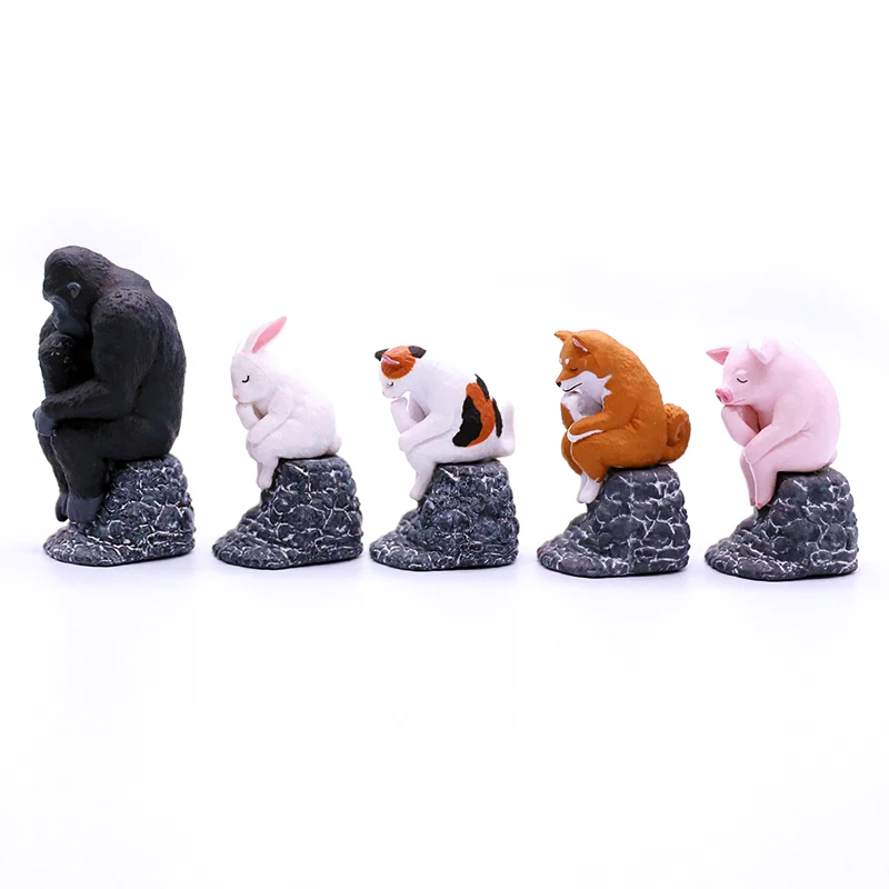 

Genuine YELL Beast Art Museum Thinker Shiba Inu Blind Box Figure Doll Model Ornaments Creative Funny Toys Present