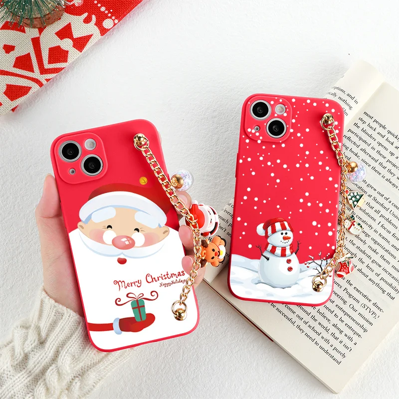 Рождественский чехол с браслетом NFC для Xiaomi совместим poco X3 F3 m3 Mi 12 11T 10t redmi note 8 8t 7 10