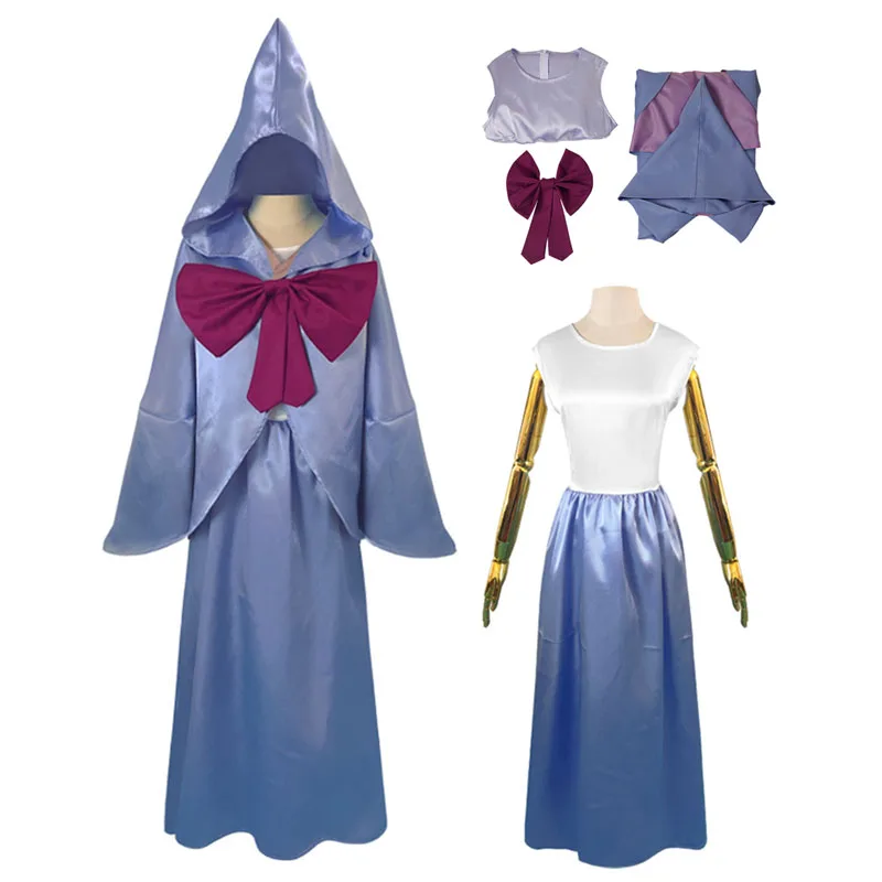 Cinderellaing The Fairy Godmother Cosplay Costume Dress Women Fashion Clothes Outfits Halloween Carnival Suit For Adult Girls