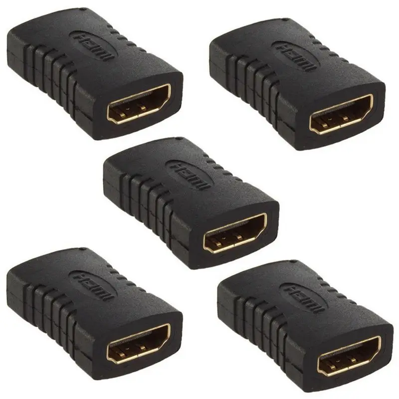 

5 X HDMI Female To Female Extender Adapter Coupler Connector F/F For HDTV 1080P