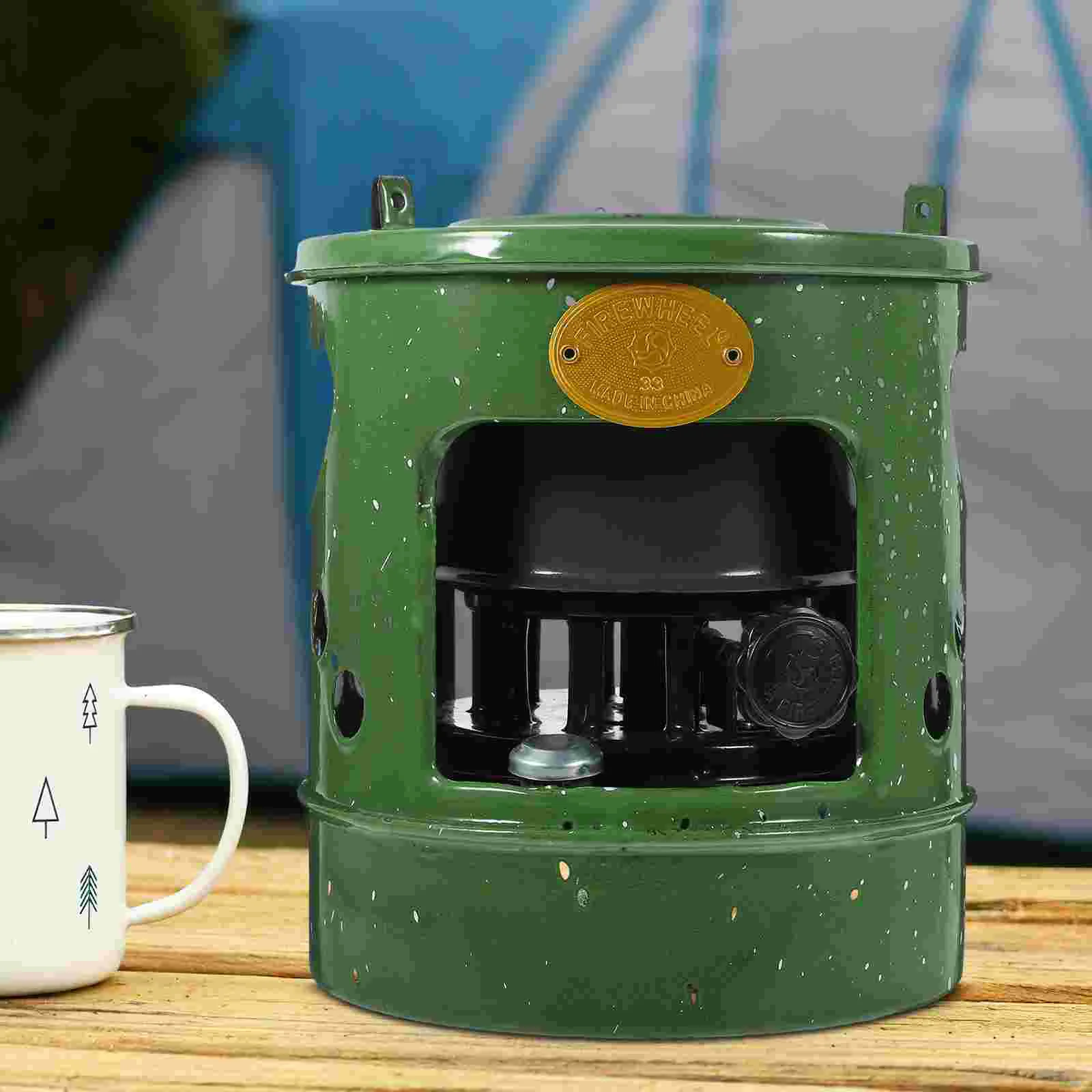

Home Stove Portable Outdoor Grill Rack Kerosene Burner Pot Paraffin Burning Tool Camping