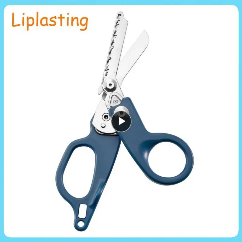 

Multipurpose Tactical Scissors Folding Scissors Fast Window Breaker Function Strong Emergency Tools Outdoor Survival Tools