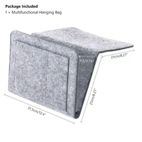 2022remote control hanging felt bedside pocket sofa organizer caddy bedside storage bag mattress bed holder under for bedroom ro