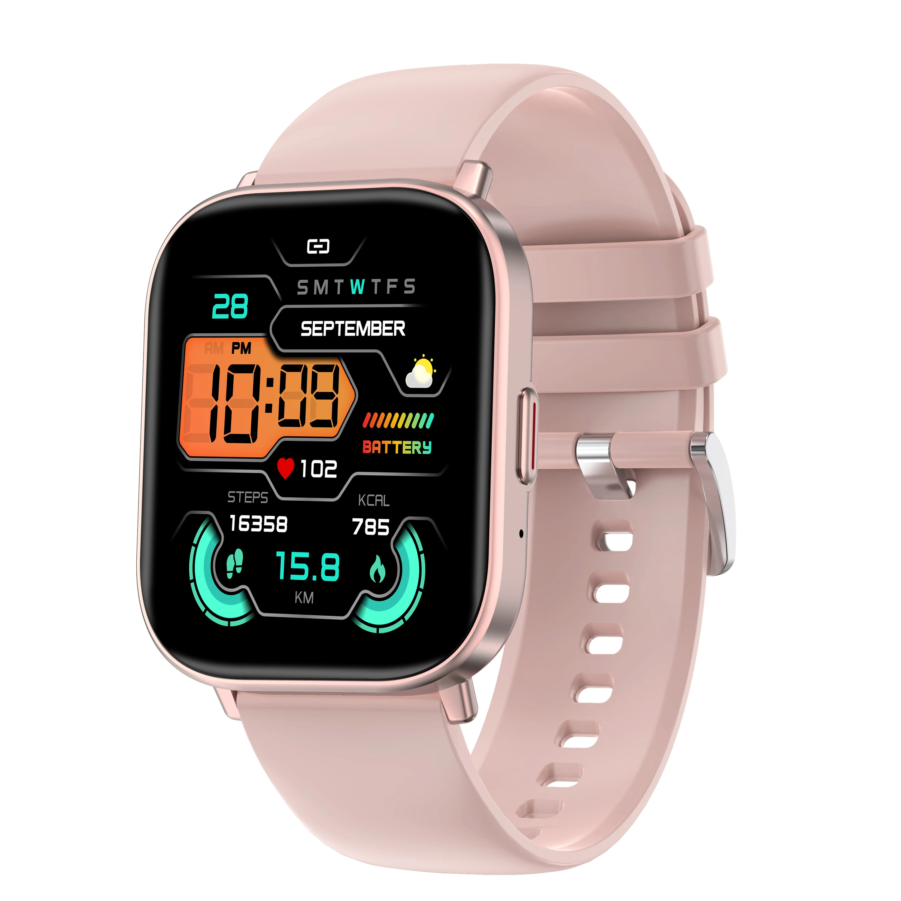 

Смарт-часы G127 для мужчин и женщин, вызов Bluetooth, фитнес-трекер, частота сердечных сокращений, артериальное давление, кислород, мониторинг сна, 2,01 дюйма