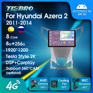 TIEBRO Android 1920*1200 Car Radio Multimedia Player For Hyundai Azera 2 II 2011-2014 Stereo Receiver Carplay DSP GPS Navigation