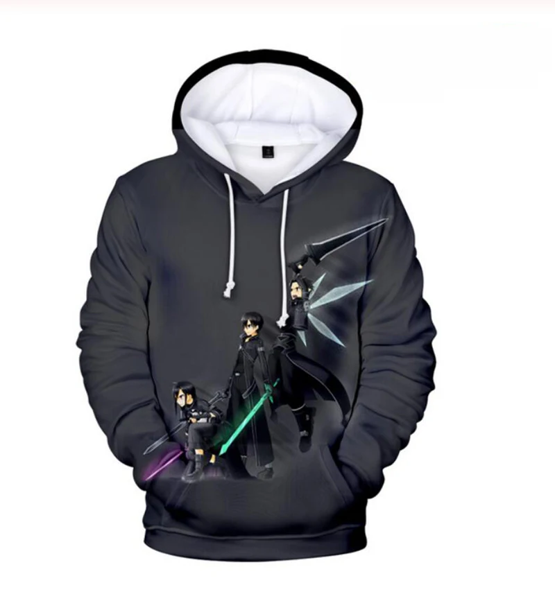 

Sword Art Online Anime Alicization War of Underworld 3D Hoodies Men Women Harajuku Hooded Casual Sweatshirt Print 3D Hoodie