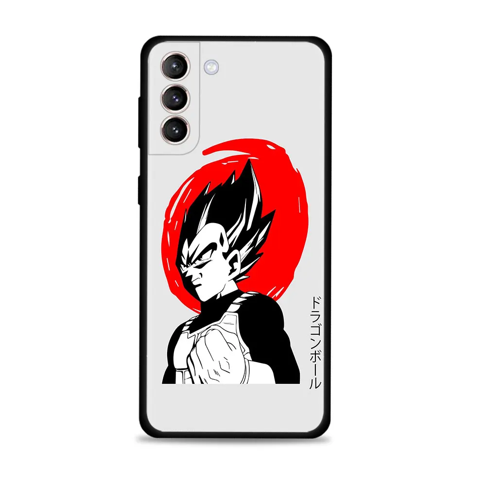 Японский красный чехол Dragonball для смартфона Samsung Galaxy S21 S20 FE S22 Ultra S10 S9 S8 Plus S10e Note 20Ultra