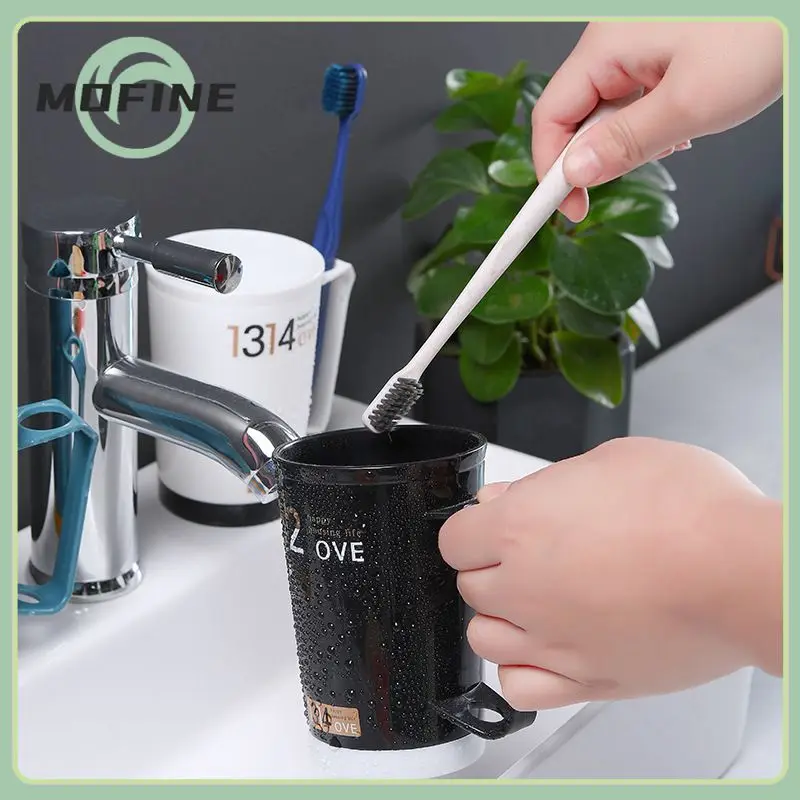 

380ml Plastic Couple Toothbrush Cup Anti-drop And Easy To Clean Good Morning Toothbrush Holder Wash Cup Bathroom Tool