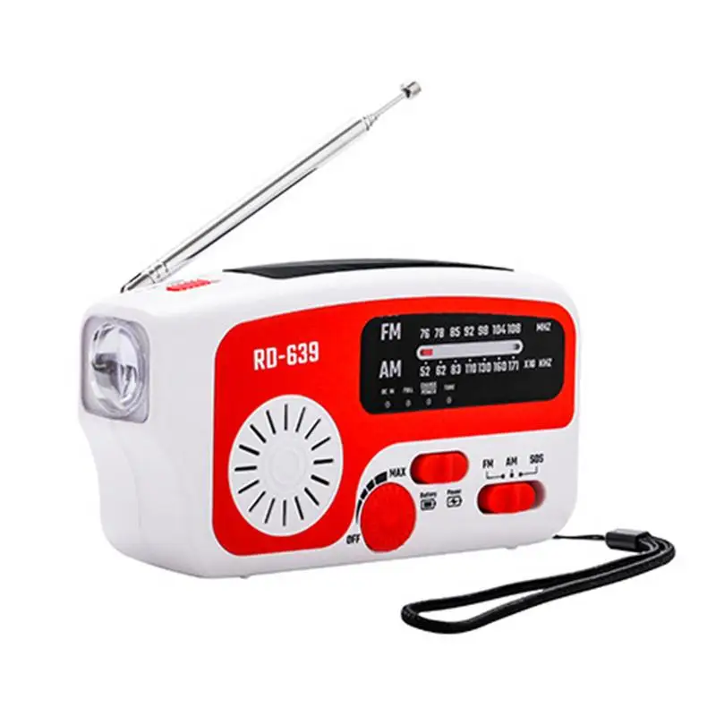 

Солнечный радиоприемник с ручным управлением спасательное снаряжение с ручным управлением Солнечный радиоприемник с сигнализацией SOS Вне...