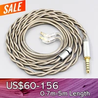 type6 756 core 7n litz occ silver plated earphone cable for sony mdr ex1000 mdr ex600 mdr ex800 mdr 7550 2 core 2 8mm ln007820