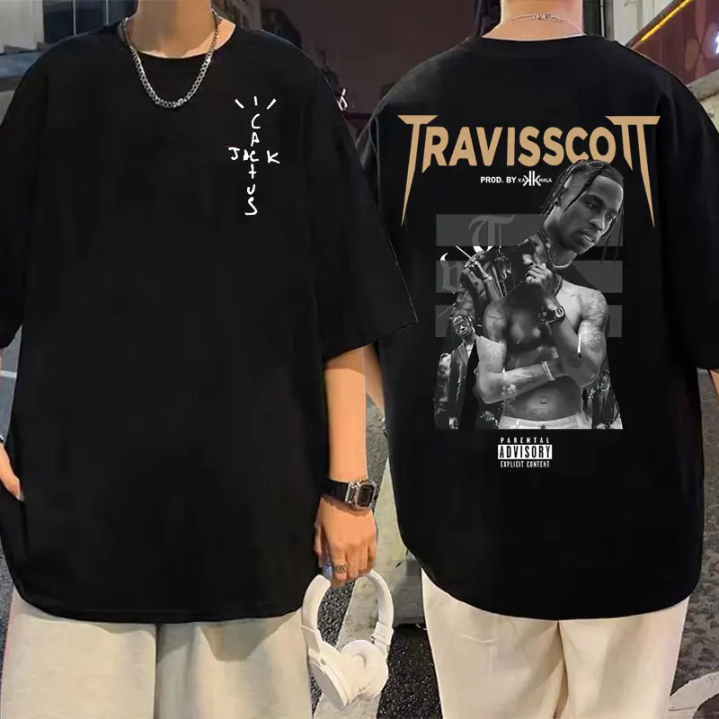 

Sale New Rapper Cactus Jack Print Tshirt Hot Hip Hop Street T Shirt Men Women Travis Scott Tees Man Fashion Pure Cotton T-shirts