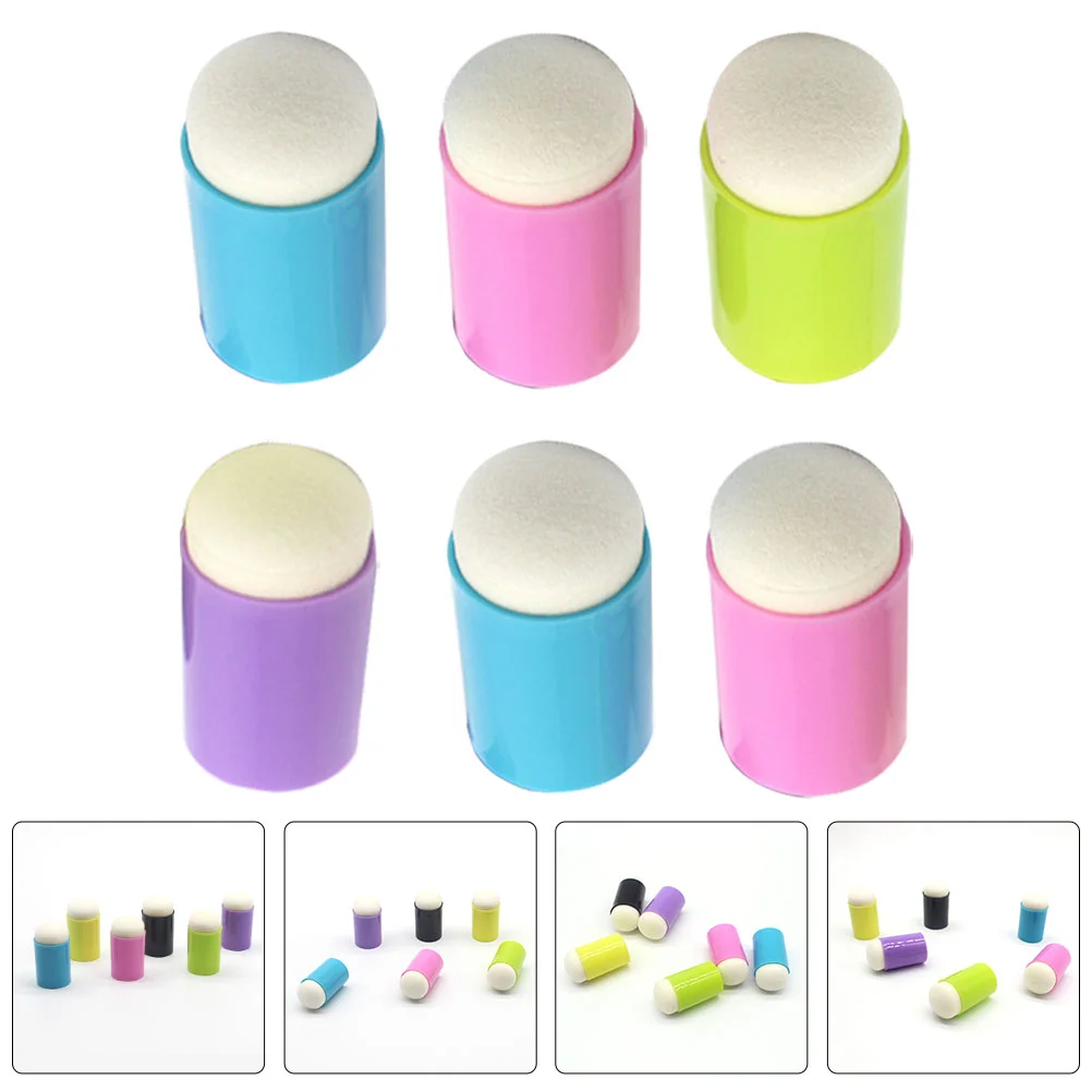 

Sponge Finger Ink Painting Daubers Diy Drawing Kids Stamping Dauber Pads Chalk Toys Craft Props Stamps Fashion Tools