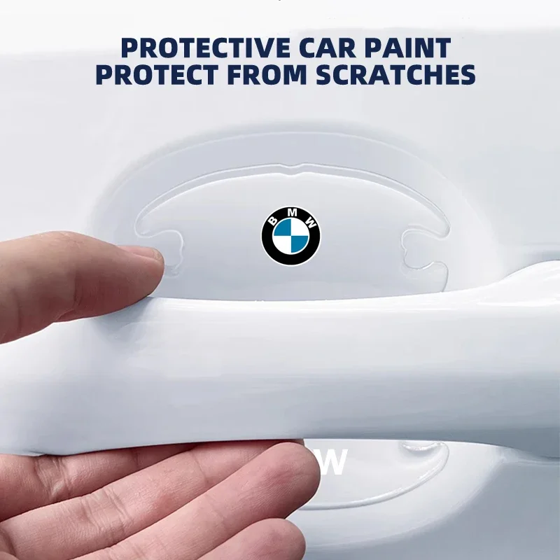 4 шт. прозрачная защитная наклейка на дверь автомобиля для BMW 1 3 5 серии X1 X4 X5 X7 G20 G38