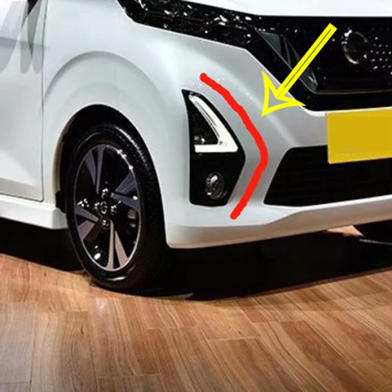 Автомобильная Хромированная передняя противотуманная фара из АБС-пластика