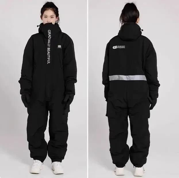 Зимний мотоциклетный костюм морозостойкая одежда с плюшевым утолщенным