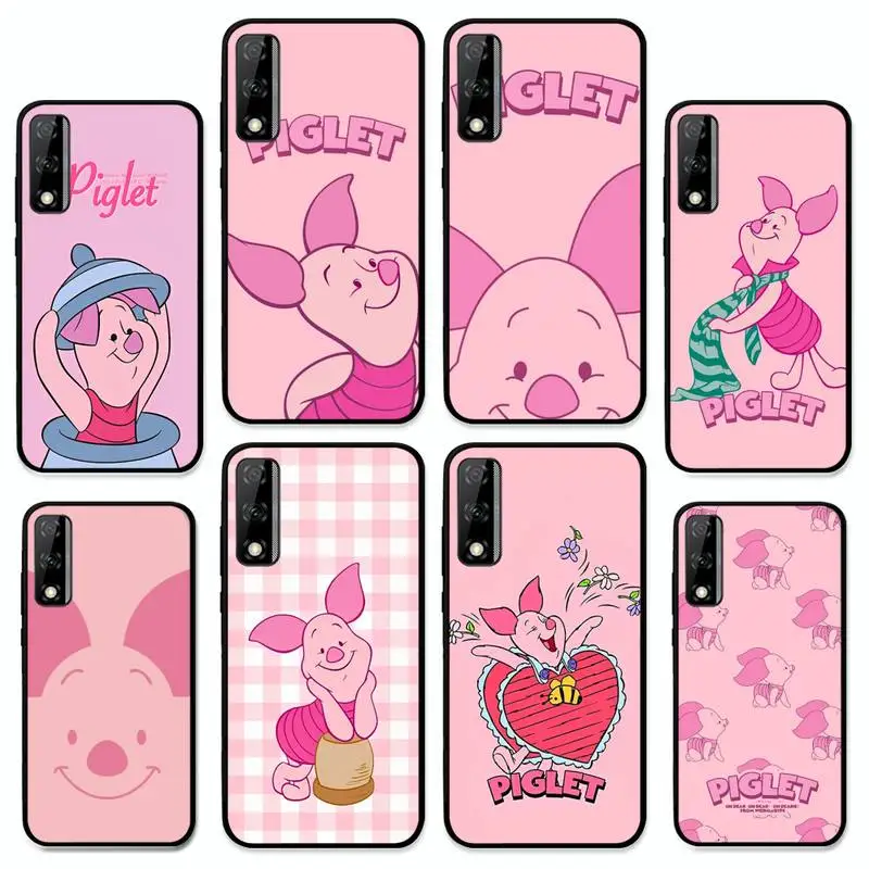 

PPiglet Cartoon Cute Pig Phone Case for Huawei Y 6 9 7 5 8s prime 2019 2018 enjoy 7 plus