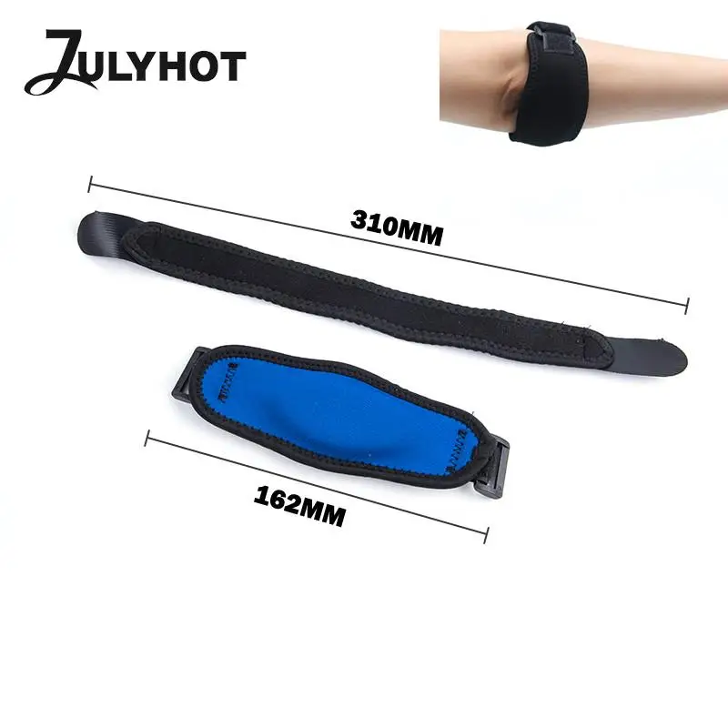 

1 шт. Регулируемый защитный эластичный бандаж на локти, налокотники, регулируемый ремень, баскетбольный, Теннисный бандаж, защита от боли в с...